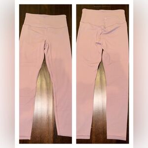 Athleta Elation High Rise Blush Pink High-Waisted Leggings